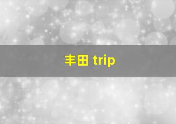 丰田 trip